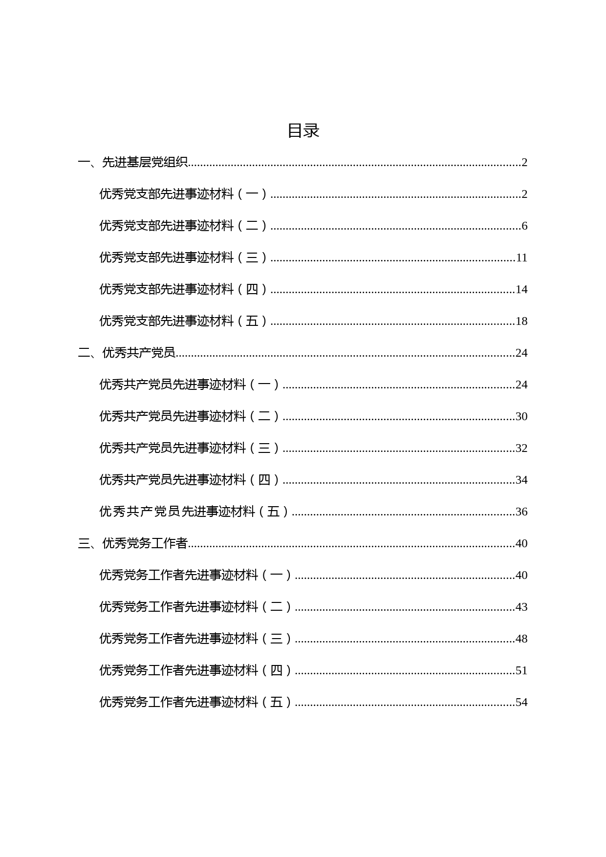 15篇先进事迹材料模板