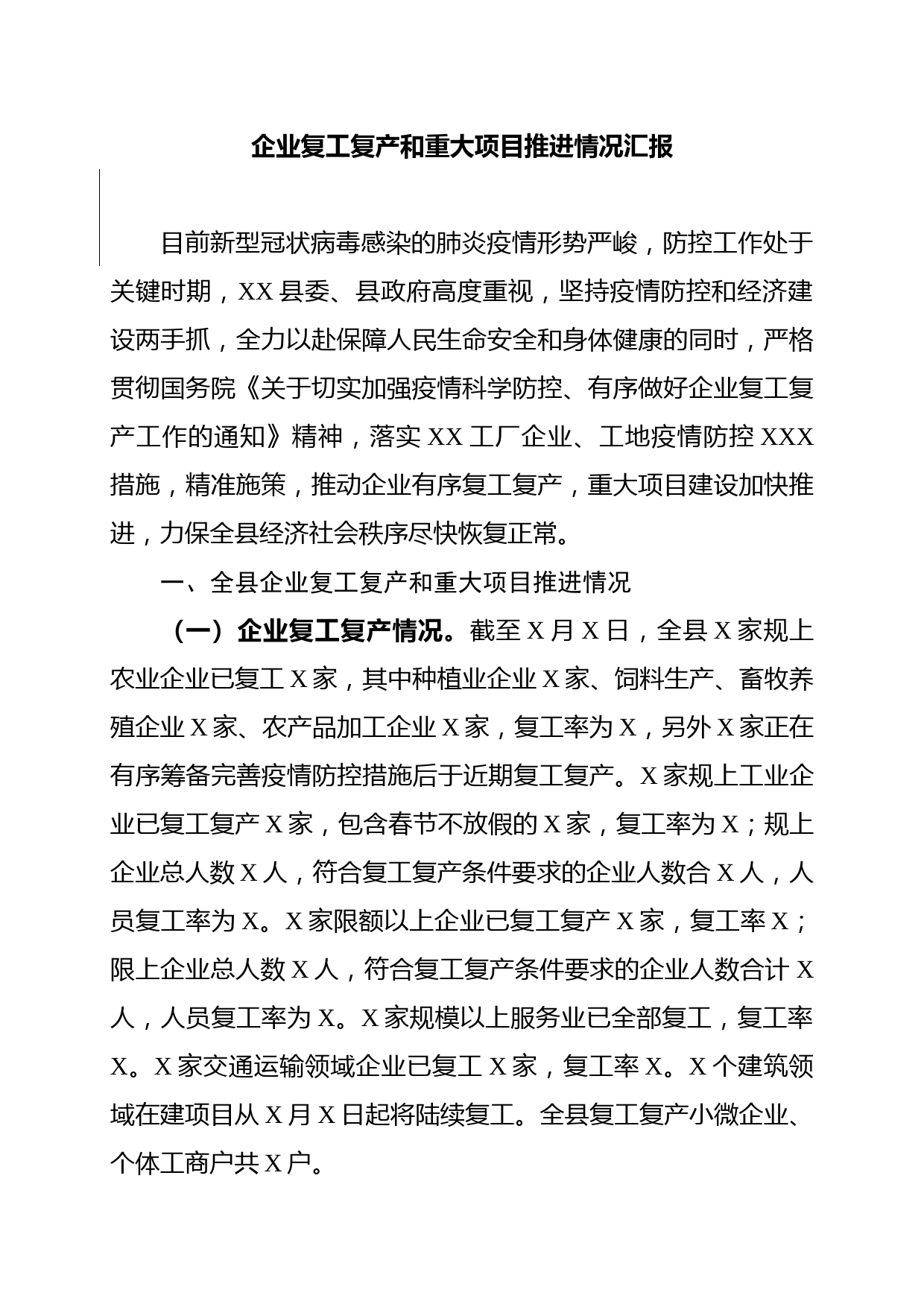 2020030304县企业复工复产和重大项目推进情况汇报