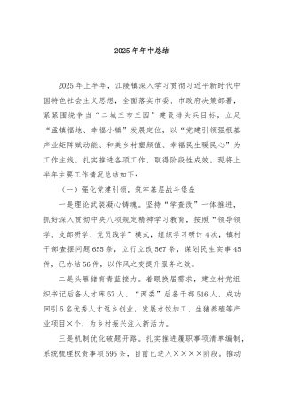 2025年年中总结
