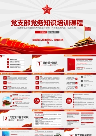 党支部党务工作