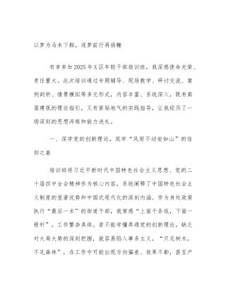 以梦为马未下鞍，逐梦前行再扬鞭