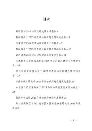 （17篇）2025年法治政府建设工作总结、述法报告素材汇编（二）_2