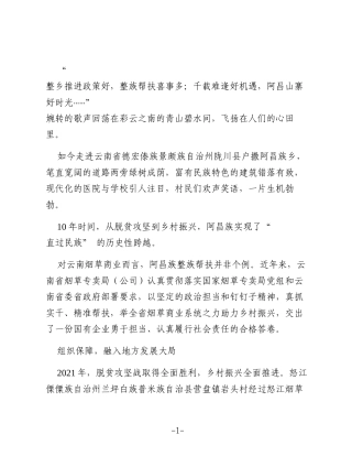 云岭高原起新篇——xxx公司精准帮扶助力乡村全面振兴纪实