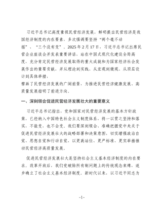 坚定推动民营经济走高质量发展之路——国家发展和改革委员会党组