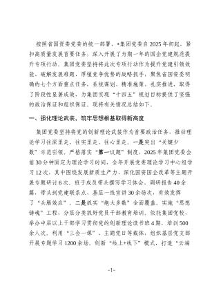 国企公司党建规范提升专项行动总结