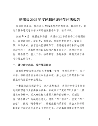 副部长2025年度述职述廉述学述法报告（2）