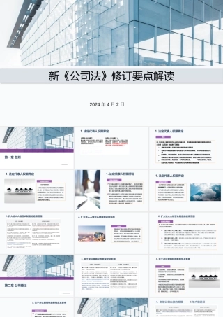 PPT：新《公司法》修订要点解读