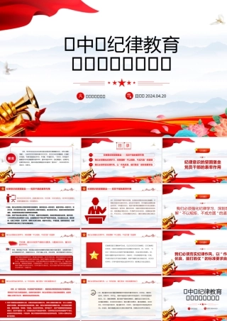 2024年集中性纪律教育研讨交流发言材料PPT