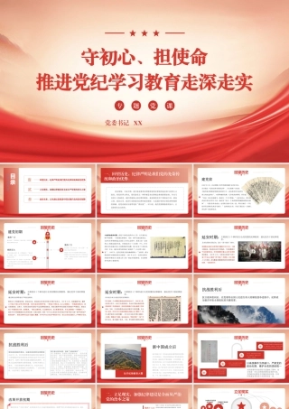 党委书记党纪学习教育专题党课