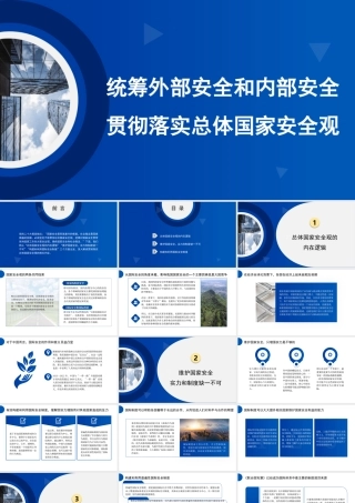 国家安全观主题模板（PPT）