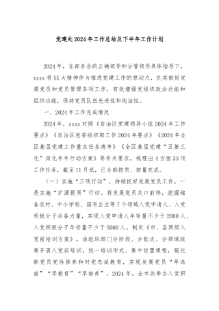 党建处2024年工作总结及下半年工作计划
