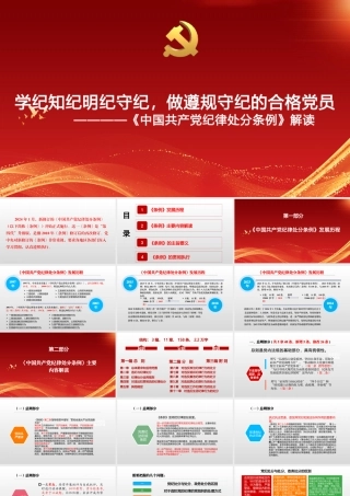 PPT：党纪学习教育专题培训讲稿《纪律处分条例》解读