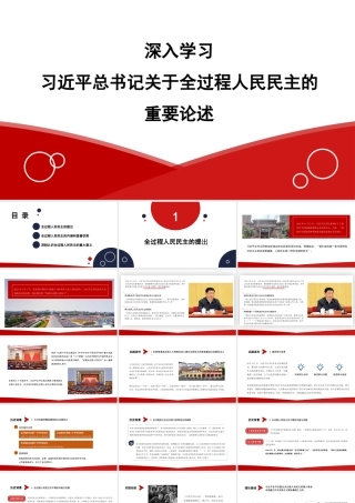 深入学习关于全过程人民民主的重要论述精神（ppt）