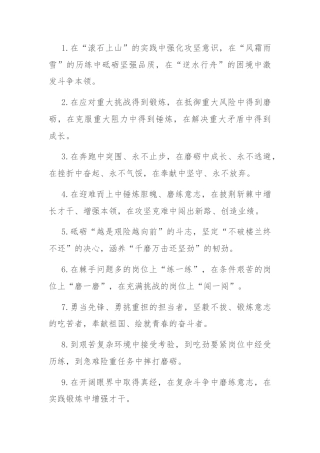 排比句40例（2024年6月17日）