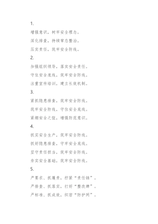 安全生产写作提纲30例-1