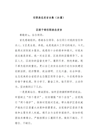 (18篇)任职表态发言合集
