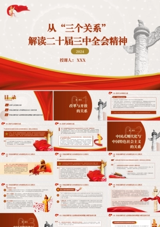 从“三个关系”解读党的二十届三中全会精神18