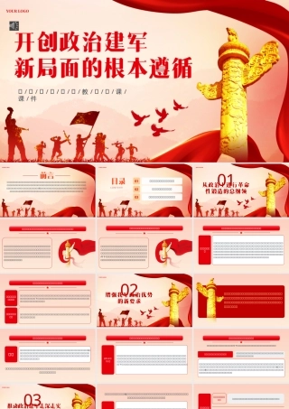 开创政治建军新局面的根本遵循PPT专题党课