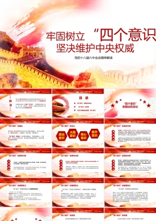 牢固树立四个意识坚决维护中央权威