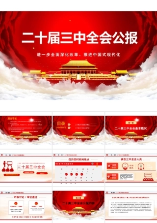 二十届三中全会公报