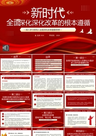 新时代全面深化改革的根本遵循PPT