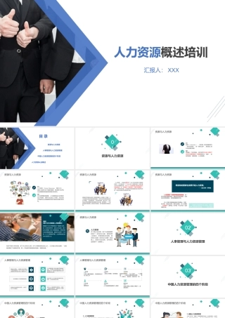 人力资源概述培训ppt