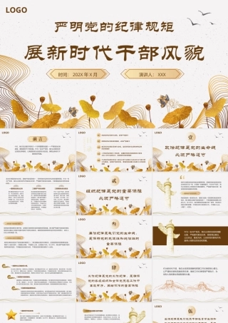 严明党的纪律规矩展现新时代干部风貌PPT（20241021）