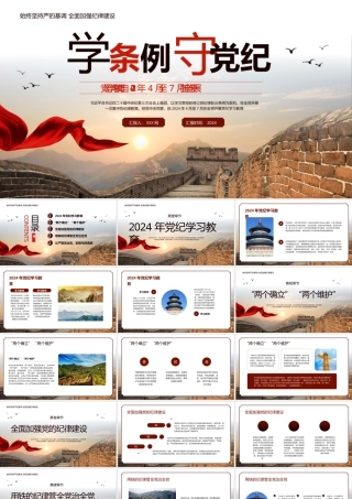 2024年党纪学习教育PPT专题党课