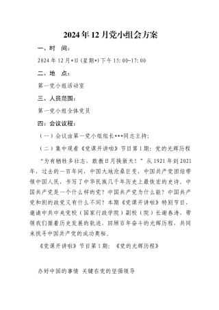 02-2024年12月党小组会方案