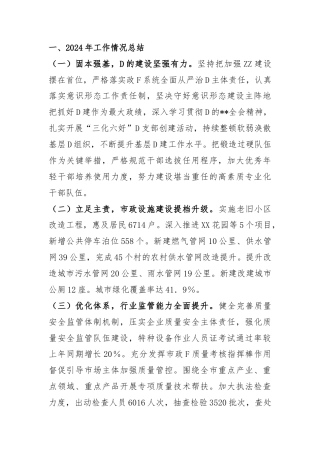 某市2024年工作情况总结及下一步工作计划