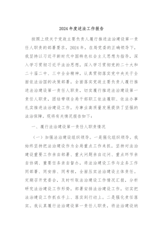 2024年度述法工作报告
