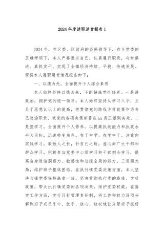 2024年度述职述责报告1