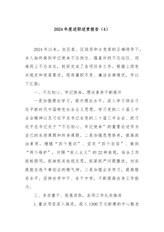 2024年度述职述责报告（4）