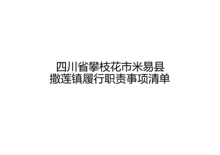 乡镇（街道）履行职责事项清单2