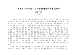 河南乡镇履职清单4