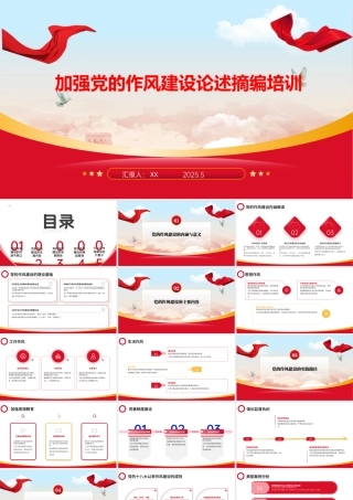 ppt：加强党的作风建设论述摘编培训