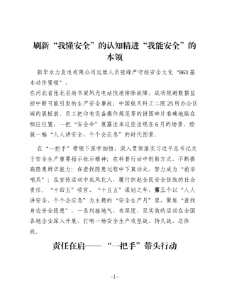 企业 2025 年“安全生产月”活动综述